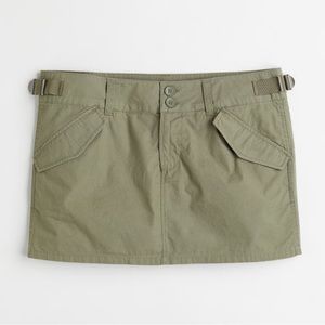 H&M Cargo Style Utility Skirt | Casual Cotton Mini